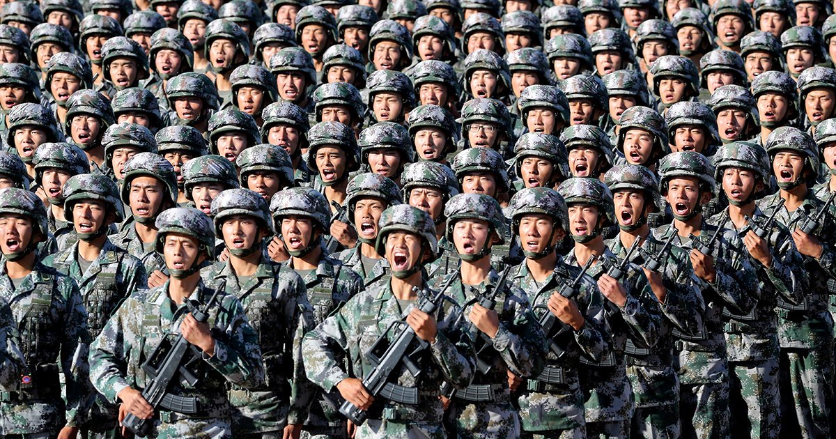 How large is China's army?