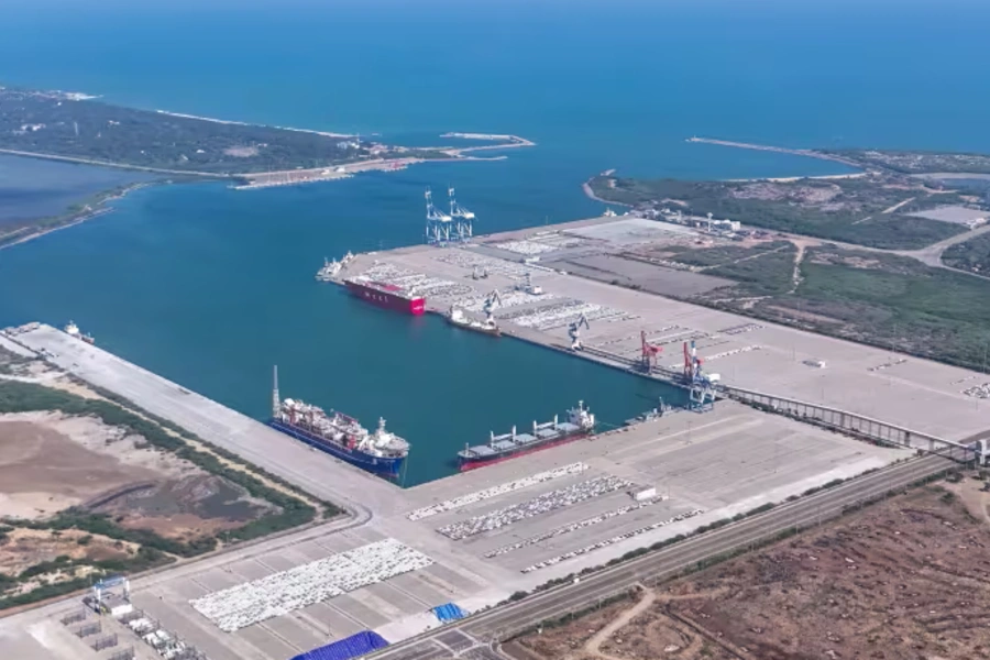 Sri Lanka’s Hambantota Port in March. The port is one of the signature projects of Belt and Road cooperation between China and Sri Lanka.