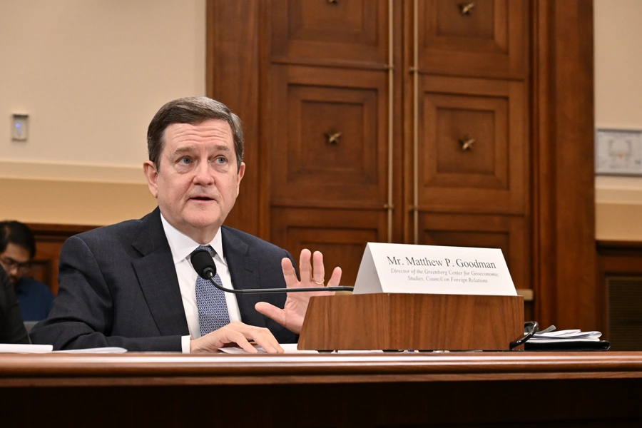 Matthew P. Goodman testifies