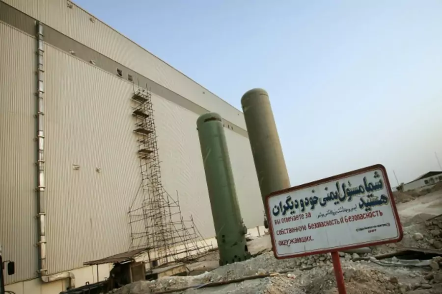 View of the nuclear facility in the southwestern Iranian city of Bushehr in June 2005 (Courtesy Reuters/Damir Sagolj).