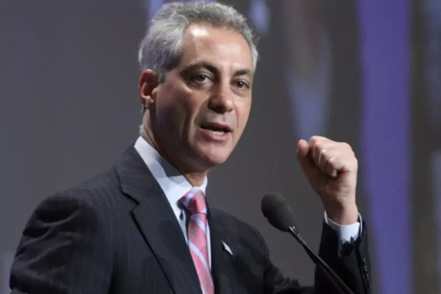 The Chicago Investment Trust is a signature initiative of Mayor Rahm Emanuel, seen here speaking at the 2012 winter meeting of the U.S. Conference of Mayors. (Chris Kleponis/Courtesy Reuters)