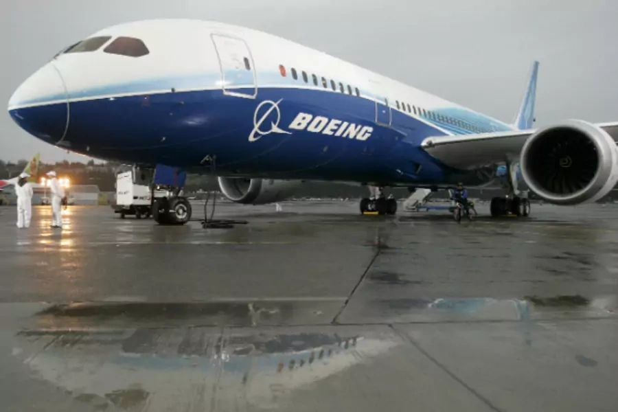 Seattle, Washington has an aviation cluster with facilities such as the final assembly plant for the Boeing 787 Dreamliner, seen here at Boeing Field after its maiden flight in December 2009. (Robert Sorbo/Courtesy Reuters)