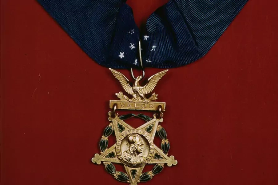 A U.S. Army Medal of Honor from the 1940s. (Library of Congress)