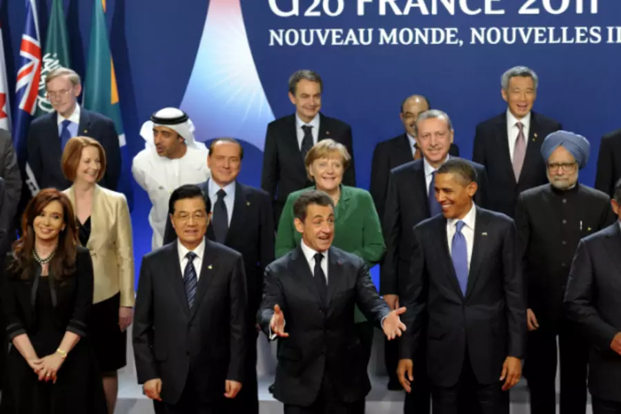 World leaders reaffirmed their pledge to implement Basel III during the G20 Summit in Cannes, France in November 2011 (Philippe Wojazer/Courtesy Reuters).