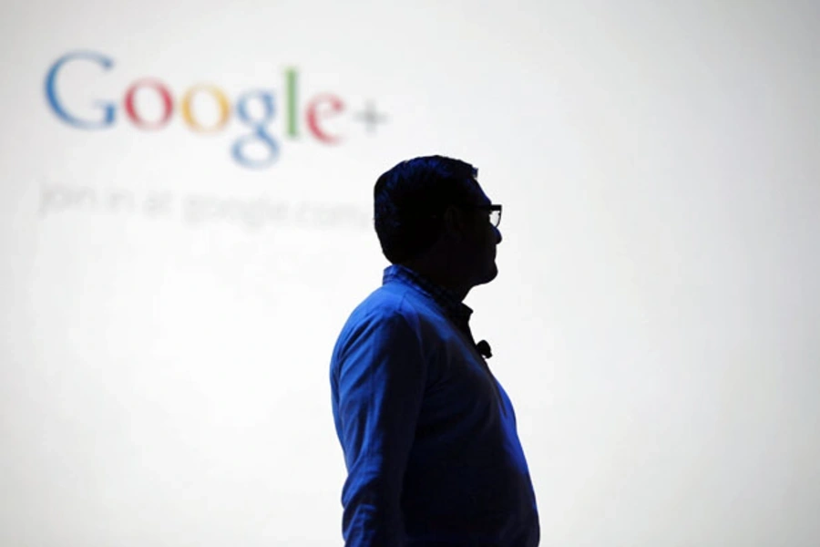 Vic Gundotra, senior vice-president of Social Business for Google, speaks at Google I/O 2012 Conference in San Francisco (Stephen Lam / Courtesy Reuters).