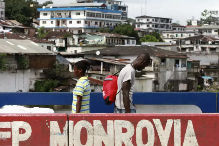 The Liberian capital, Monrovia, October 2011 (Luc Gnago/Courtesy Reuters).