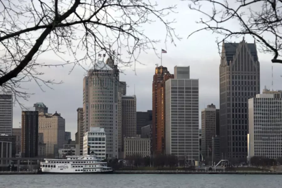 The skyline of Detroit (Rebecca Cook/Courtesy Reuters).