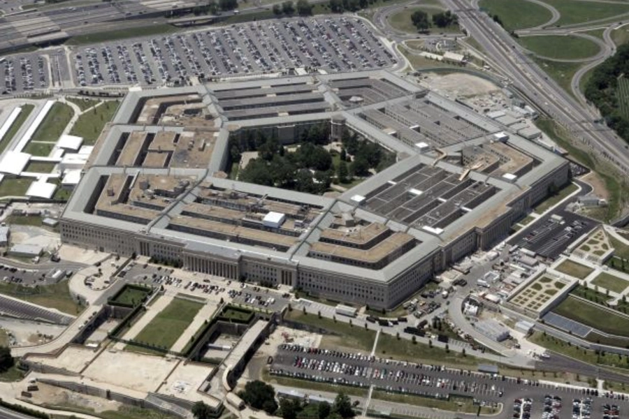 An aerial view of the Pentagon building in Washington, DC (Jason Reed/Courtesy Reuters).