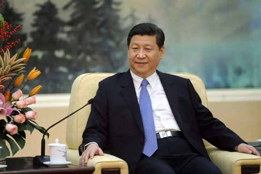 Xi Jinping at a meeting in Beijing on December 27, 2012 (Wang Zhao/Courtesy Reuters).