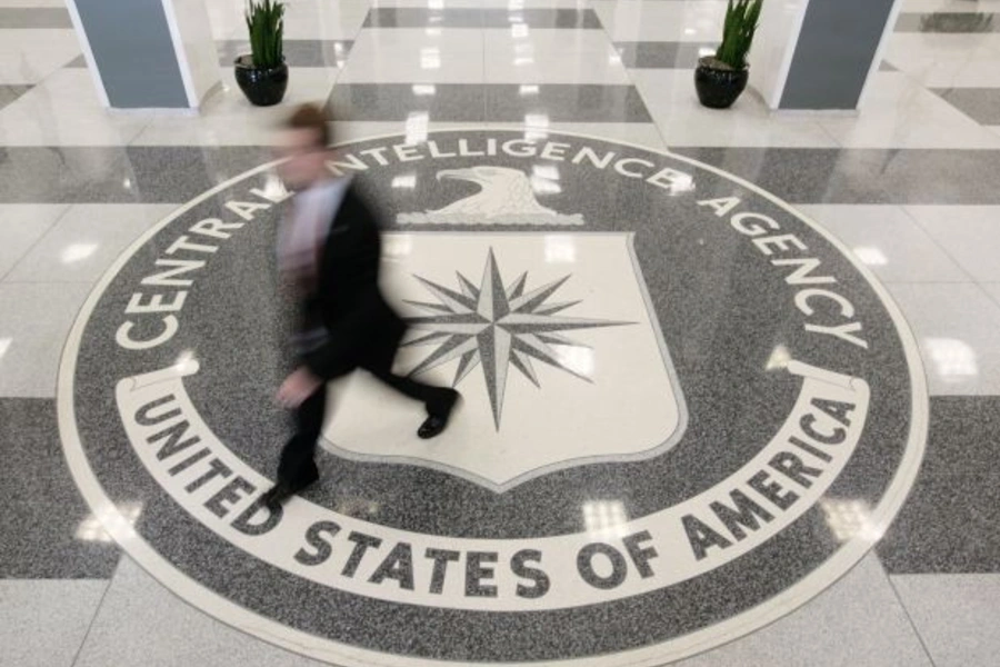 The lobby of the Central Intelligence Agency (Larry Downing/Courtesy Reuters).