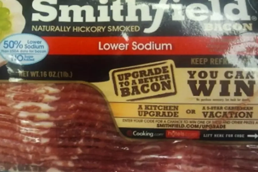 A package of Smithfield Bacon (daves cupboard/Flickr).