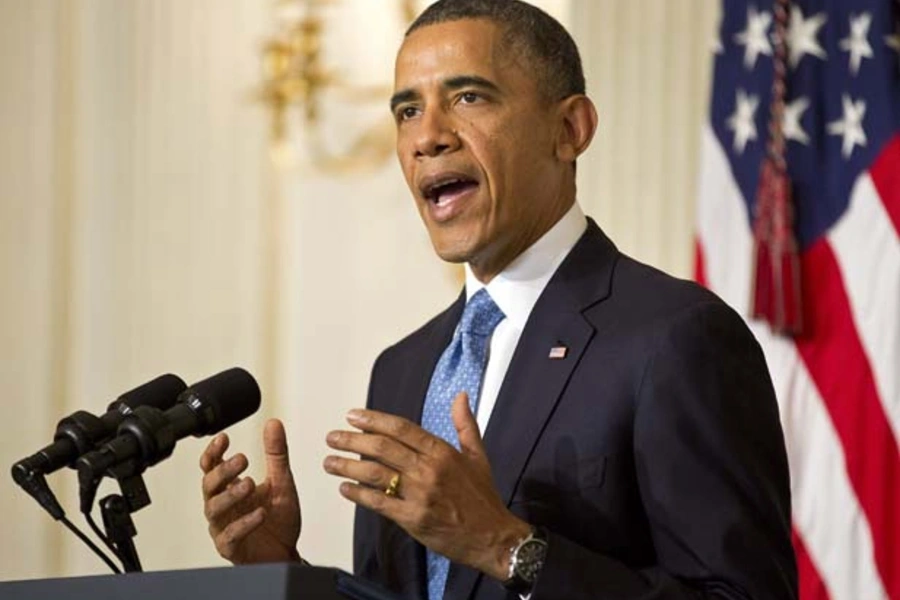 President Barack Obama speaks on November 23, 2013 about the nuclear deal with Iran. (Joshua Roberts/Courtesy Reuters)