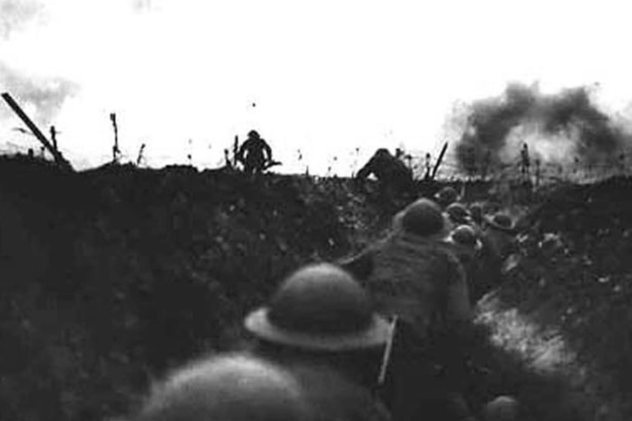 British Soldiers Trenches World War I