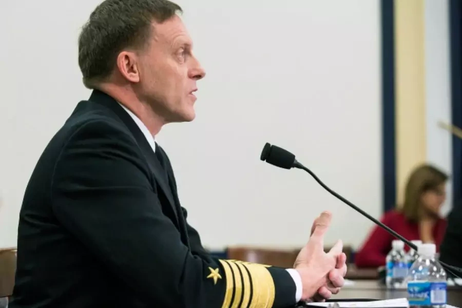 National Security Agency (NSA) Director Michael Rogers testifies before a House (Select) Intelligence Committee hearing on "Cybersecurity Threats: The Way Forward" on Capitol Hill in Washington on November 20, 2014. (Joshua Roberts/Courtesy Reuters)