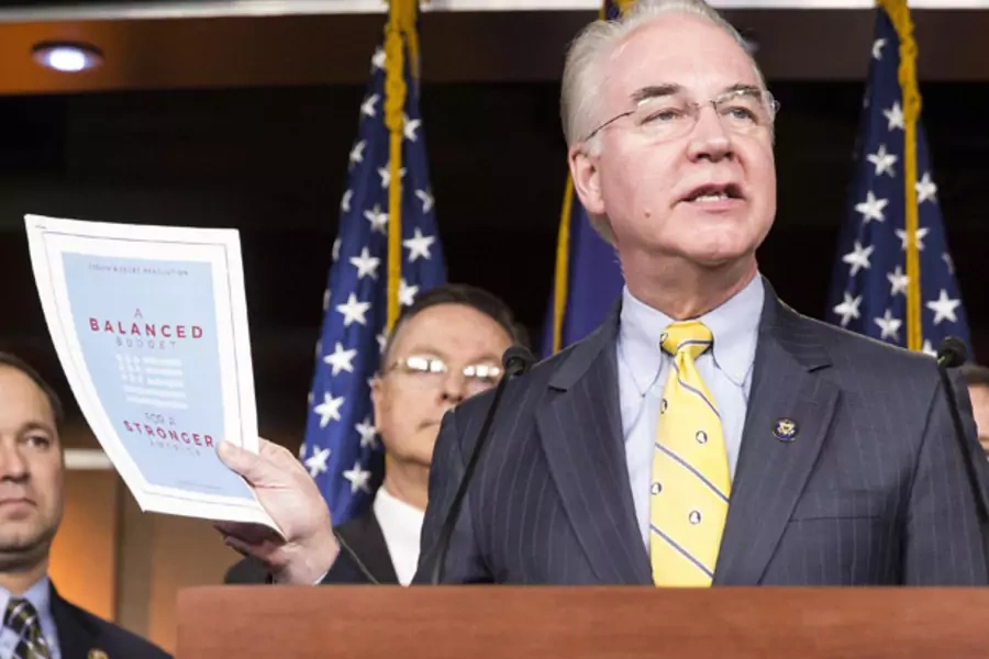 Chairman House Budget Committee Tom Price House Budget press conference Capitol Hill Washington
