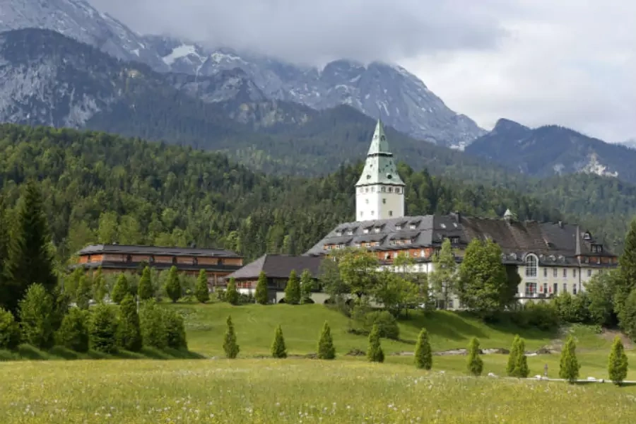 A view of the Bavarian retreat of Schloss Elmau, where leaders of the Group of Seven (G7) countries will gather for their annual summit on June 7–8, 2015.