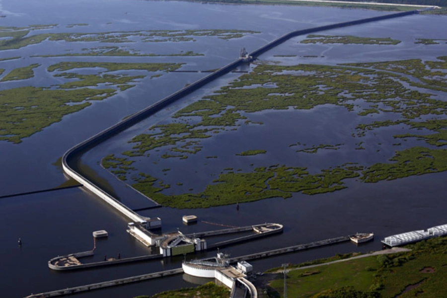 Great Wall Louisiana New Orleans Hurricane Katrina levee