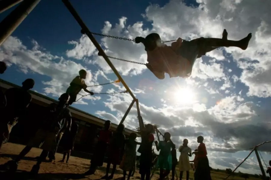 Children play at a school roughly 50 km south of Malawi's capital Lilongwe, March 2009 (Courtesy Antony Njuguna/Reuters).