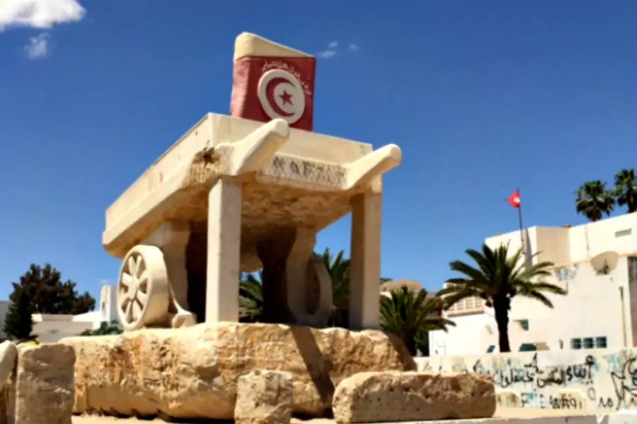 A monument to Mohammed al-Bouazizi in Sidi Bouzid (Photo by Steven A. Cook).