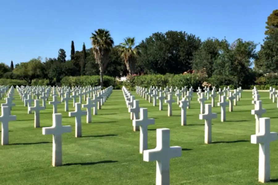 Almost three thousand American soldiers—of whom 287 remain unknown—are buried just outside of Tunis (Photo by Steven A. Cook).