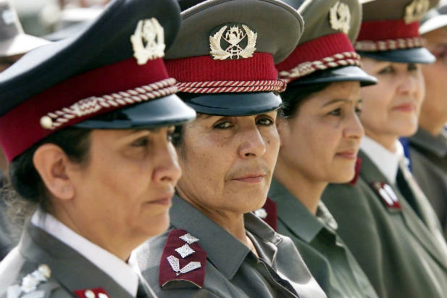 Afghan women policewomen police security Kabul