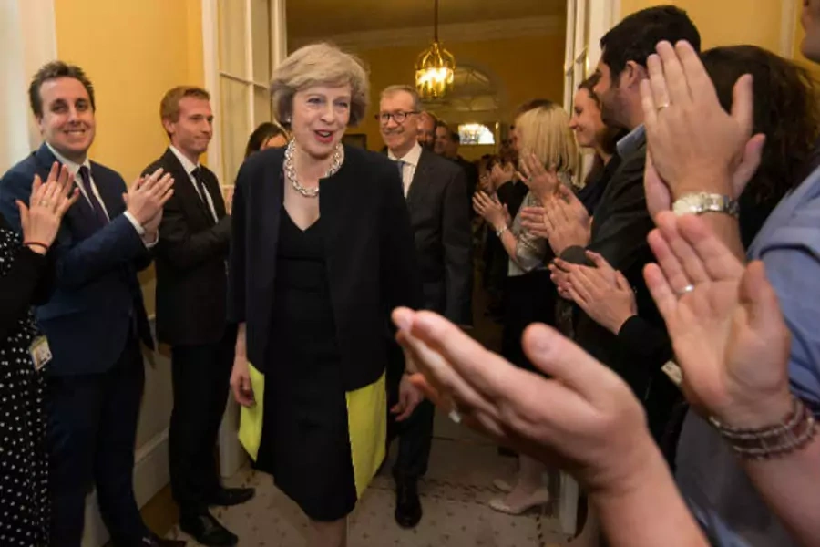 theresa may britain UK brexit prime minister woman