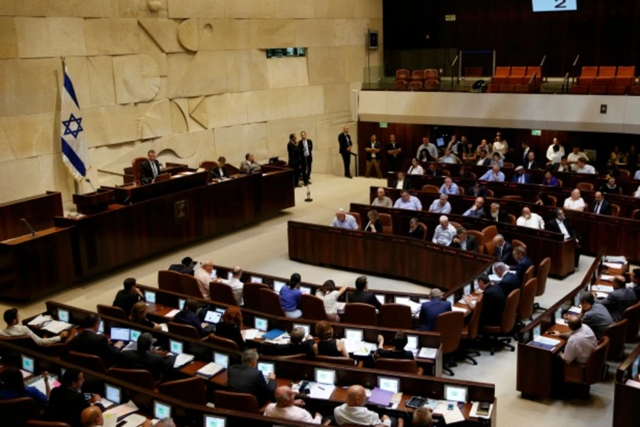 The Knesset, the Israeli parliament, meets on July 11, 2016. (Ronen Zvulun/Reuters)