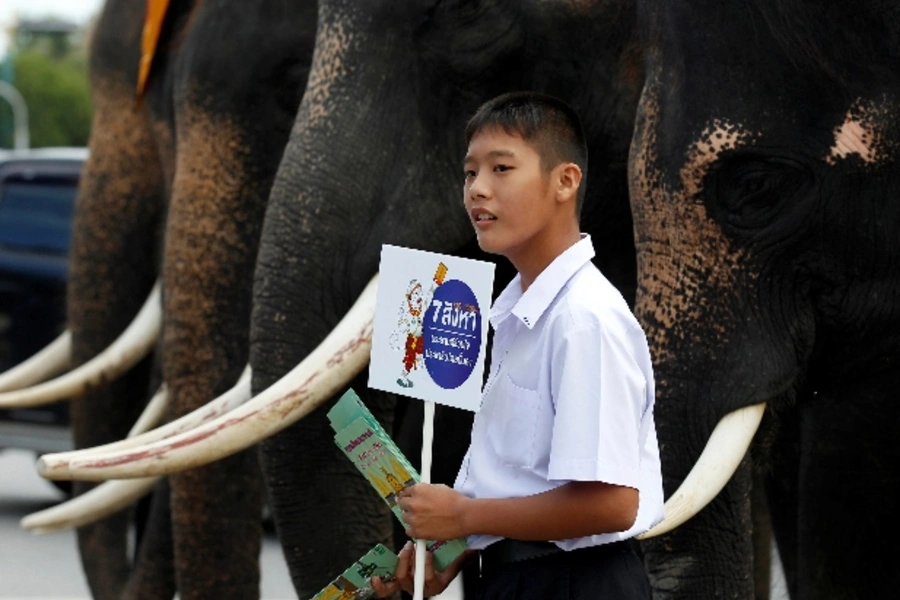 Thai-student-elephants-referendum