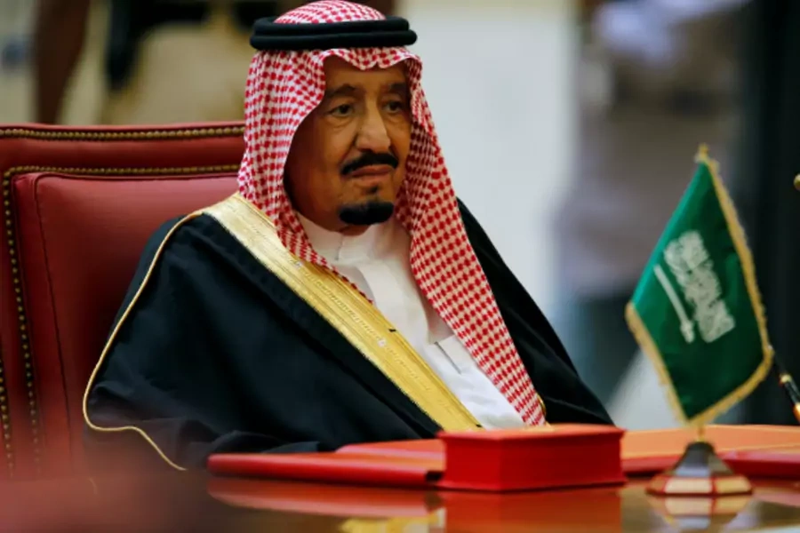 Saudi King Salman bin Abbulaziz Al-Saud attends the Gulf Cooperation Council's (GCC) 37th Summit in Manama, Bahrain (Hamad I Mohammed/Reuters).