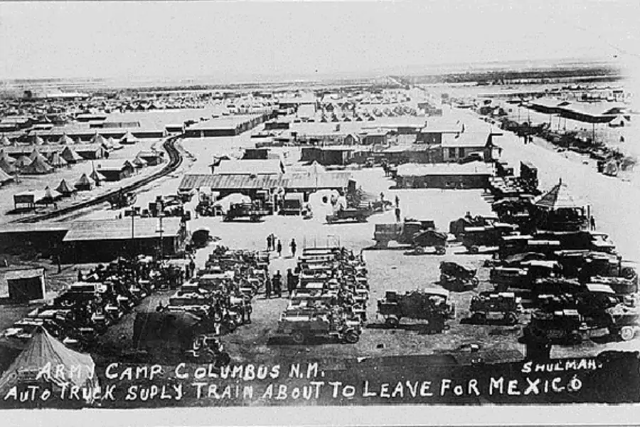A U.S. Army camp in Columbus, New Mexico. (courtesy Library of Congress)