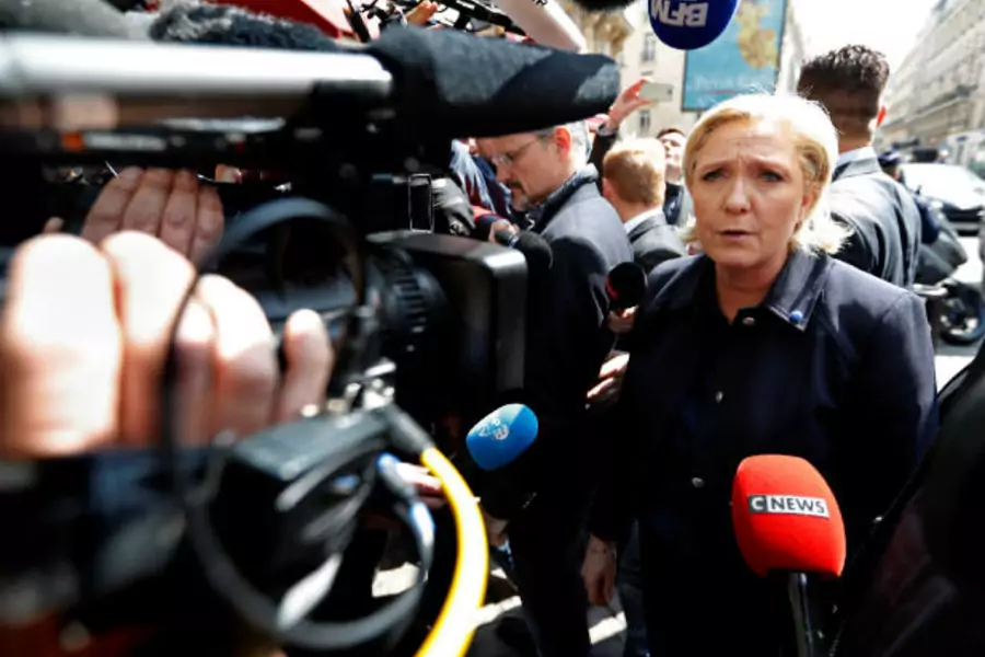 Marine Le Pen Macron France president election