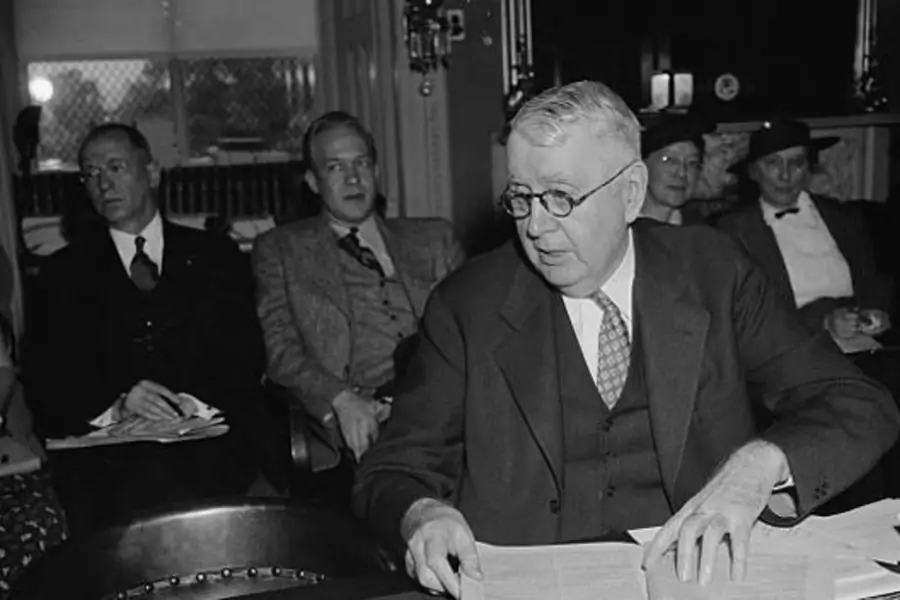 Rep. Louis Ludlow appealed for approval of a constitutional amendment requiring a referendum on participation in a foreign war. (Harris & Ewing/courtesy Library of Congress)