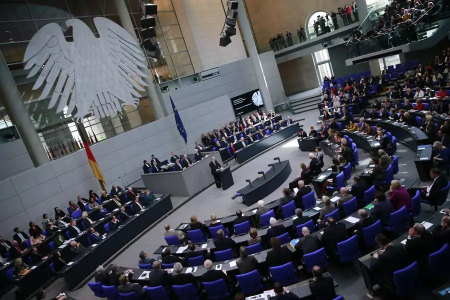The Bundestag, the lower house of Germany's parliament on March 22, 2017.