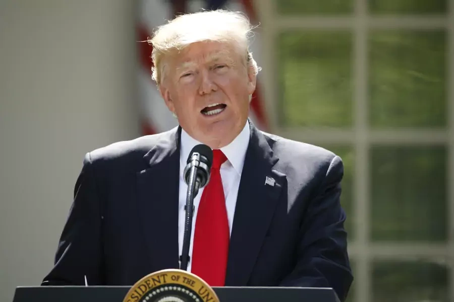 U.S. President Donald Trump announces his decision that the United States will withdraw from the landmark Paris Climate Agreement, in the Rose Garden of the White House in Washington, U.S., June 1, 2017. 