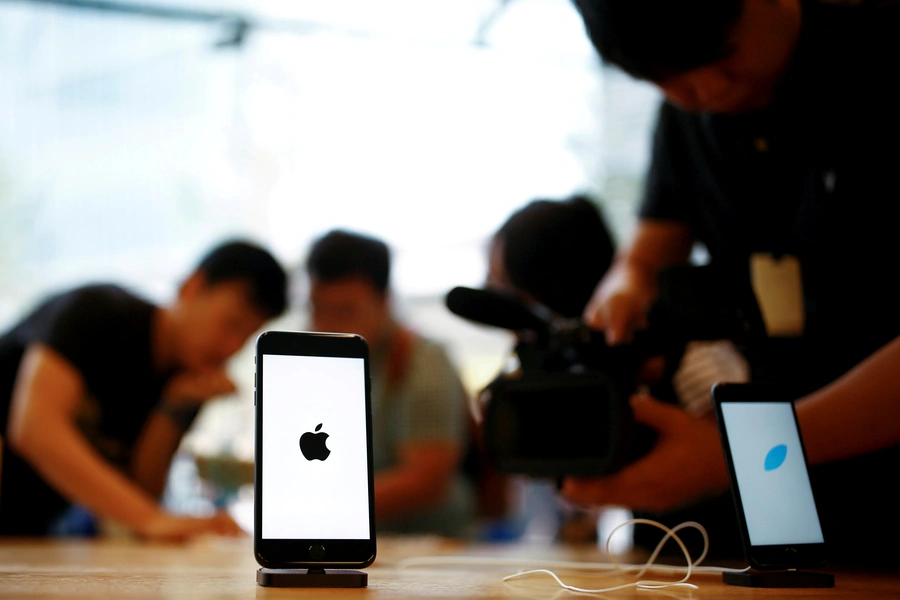 An Apple store in Beijing. 