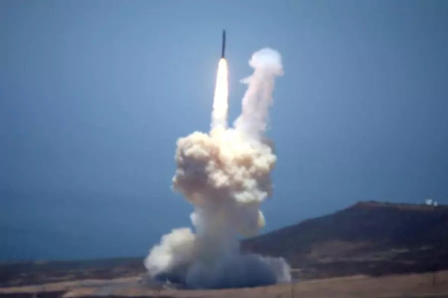 The Ground-based Midcourse Defense (GMD) element of the U.S. ballistic missile defense system launches during a flight test from Vandenberg Air Force Base, California, U.S., May 30, 2017.
