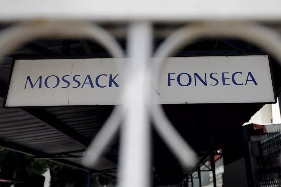 Mossack Fonseca law firm sign is pictured in Panama City, April 4, 2016.