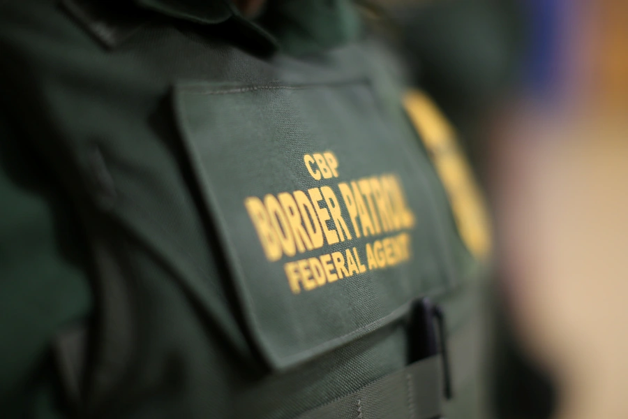 The bullet-proof vest of a border patrol agent is seen at the United States Border Patrol Academy in Artesia, New Mexico, U.S.