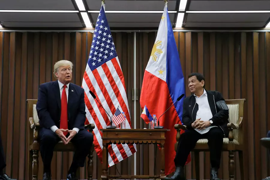 U.S. President Donald J. Trump holds a bilateral meeting with President of the Philippines Rodrigo Duterte alongside the ASEAN Summit in Manila, Philippines, on November 13, 2017. 