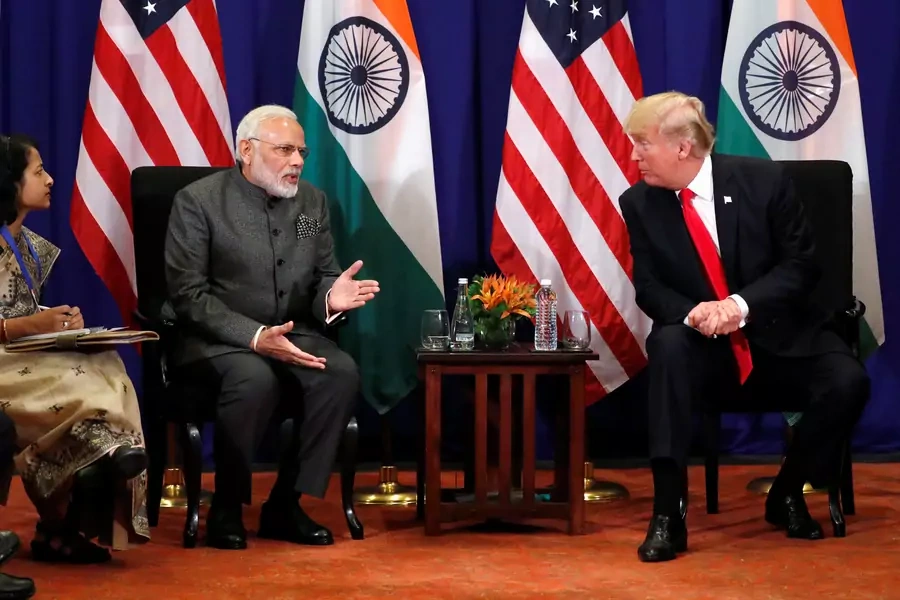 U.S. President Donald J. Trump holds a bilateral meeting with India's Prime Minister Narendra Modi alongside the ASEAN Summit in Manila, Philippines, November 13, 2017.
