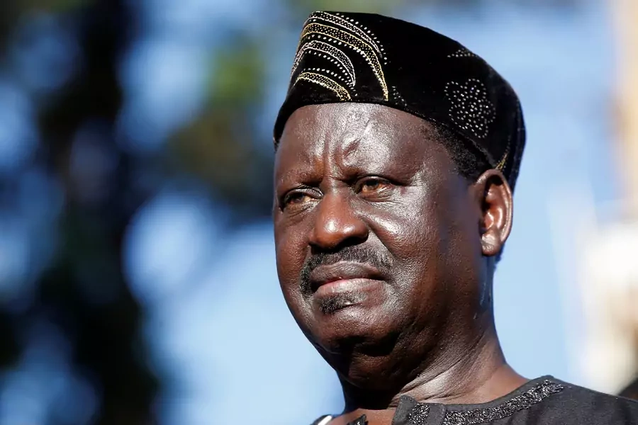 Kenyan opposition leader of the NASA coalition Raila Odinga at a commemoration of supporters killed by security forces over the election period in Nairobi, Kenya, November 29, 2017. 