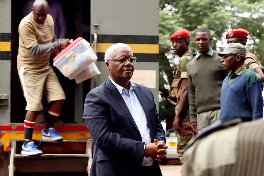 Former Zimbabwe finance minister Ignatius Chombo arrives at court to face corruption charges, in Harare, Zimbabwe, November 27, 2017. Mr. Chombo is one of a number of former Mugabe allies that are now facing trial.