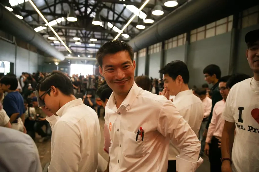 Thanathorn Juangroongruangkit, the founder of Thailand's Future Forward Party, smiles during the launch of the party in Bangkok, Thailand, on March 15, 2018.