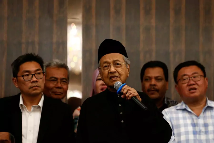 Malaysia’s new Prime Minister Mahathir Mohamad speaks during a news conference in Kuala Lumpur, Malaysia on May 10, 2018.