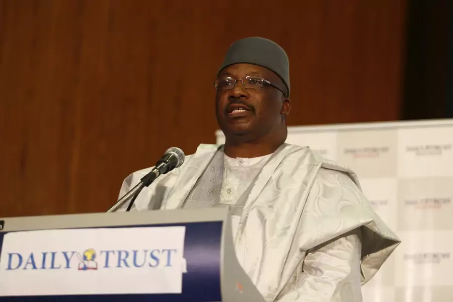 Lt. General (ret.) Abdulrahman Dambazau, now the minister of the interior, speaks in Abuja, January 22, 2015. Minister Dambazau visited the prison where the attack occurred, as did federal and state delegations.