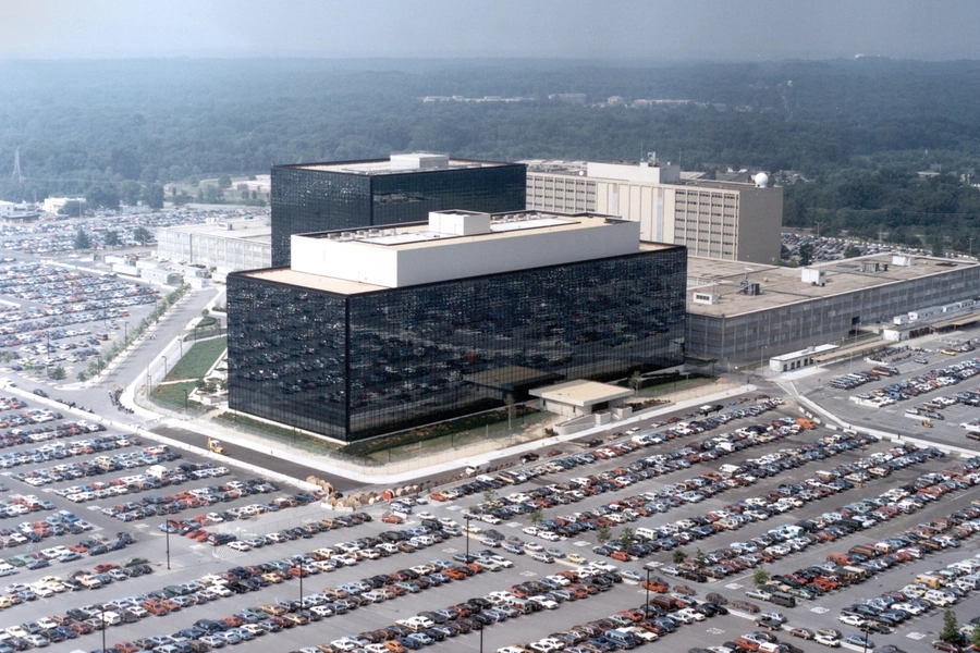 National Security Agency headquarters at Fort Meade, Maryland. 