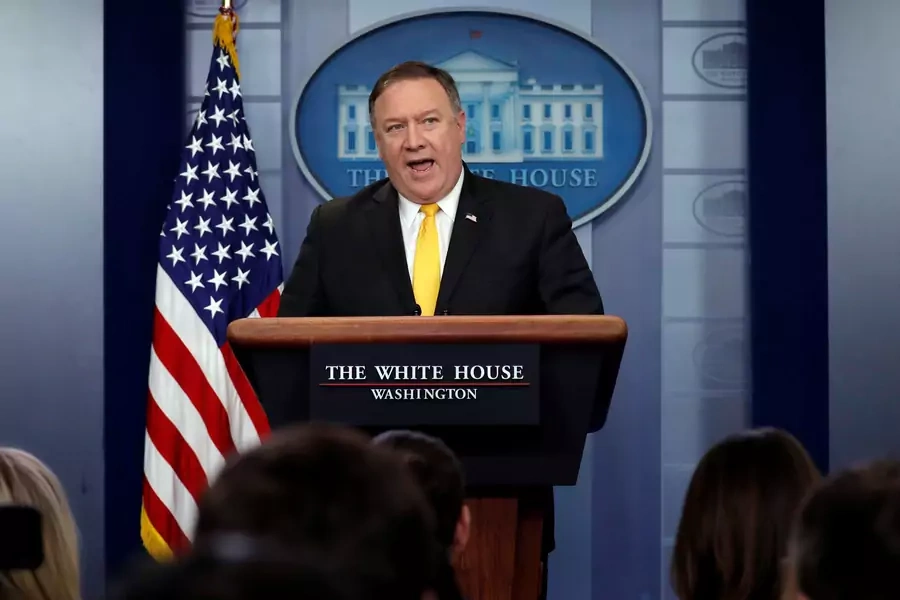 U.S. Secretary of State Mike Pompeo attends the daily briefing at the White House in Washington on June 7, 2018.