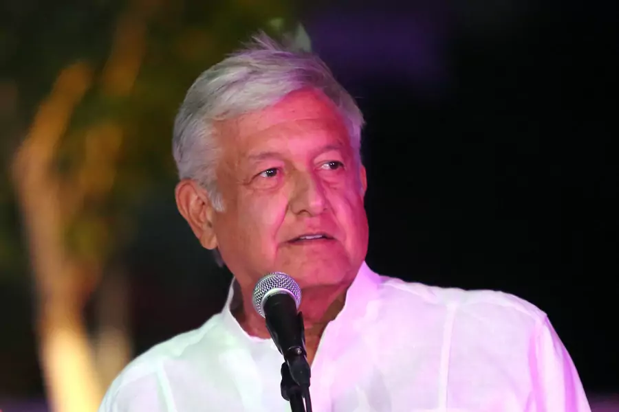 Leftist front-runner Andres Manuel Lopez Obrador of the National Regeneration Movement (MORENA) delivers a message after arriving at the third and final debate in Merida, Mexico June 12, 2018.