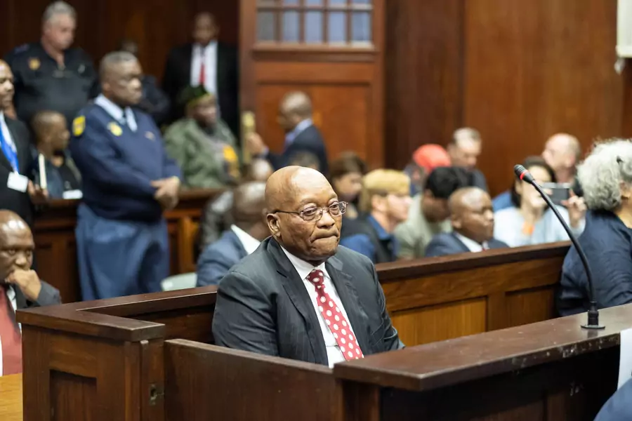 Former South African president Jacob Zuma appears in court in Durban, South Africa, June 8, 2018.