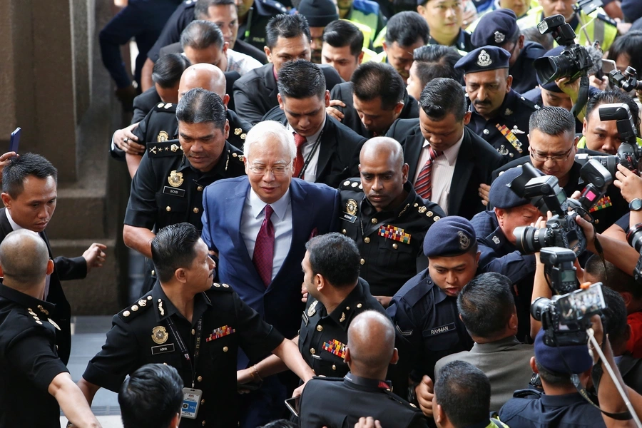 Former Malaysian Prime Minister Najib Razak arrives in court in Kuala Lumpur, Malaysia on July 4, 2018.